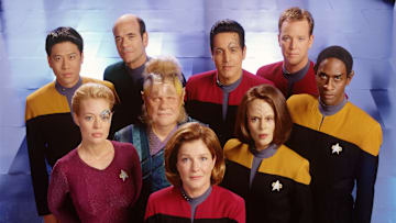 Cast Members Of The United Paramount Network's Sci Fi Television Series Star Trek: Voyag