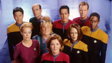 Cast Members Of The United Paramount Network's Sci Fi Television Series Star Trek: Voyag