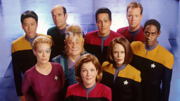 Cast Members Of The United Paramount Network's Sci Fi Television Series Star Trek: Voyag