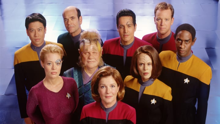 Cast Members Of The United Paramount Network's Sci Fi Television Series Star Trek: Voyag
