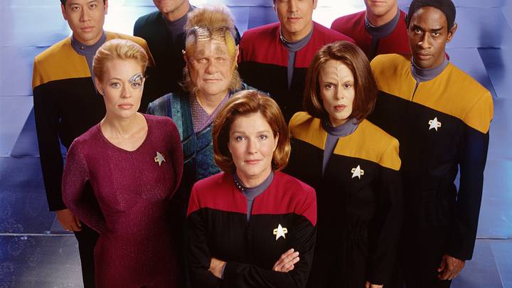The cast of Star Trek: Voyager