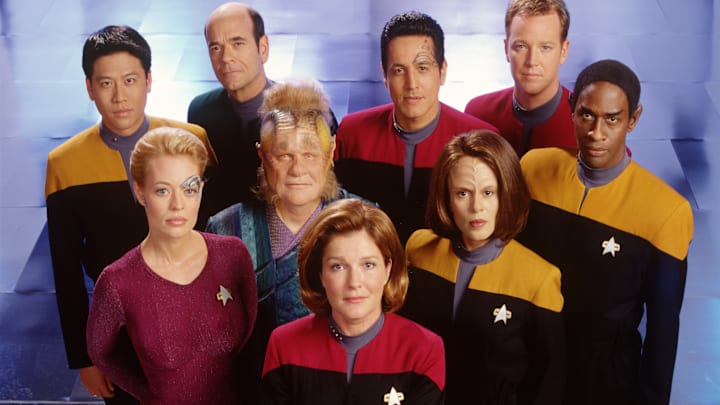 Cast Members Of The United Paramount Network's Sci Fi Television Series Star Trek: Voyag