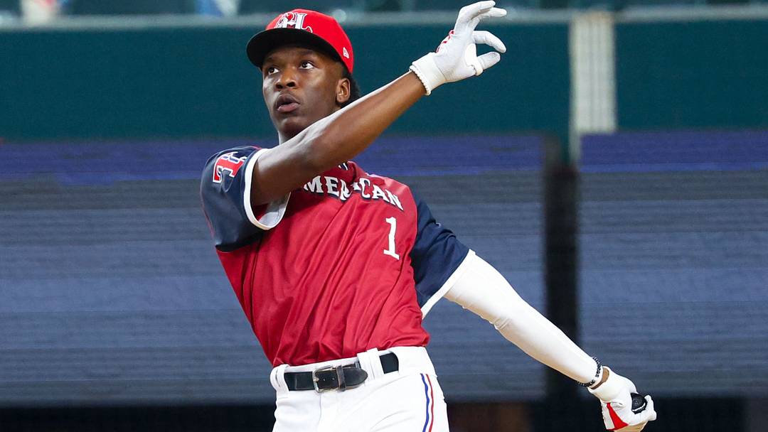 American League Future  infielder Sebastian Walcott.  Credit: Kevin Jairaj-USA TODAY Sports