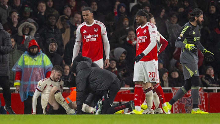 Conor Bradley (left) suffered a serious knee injury.