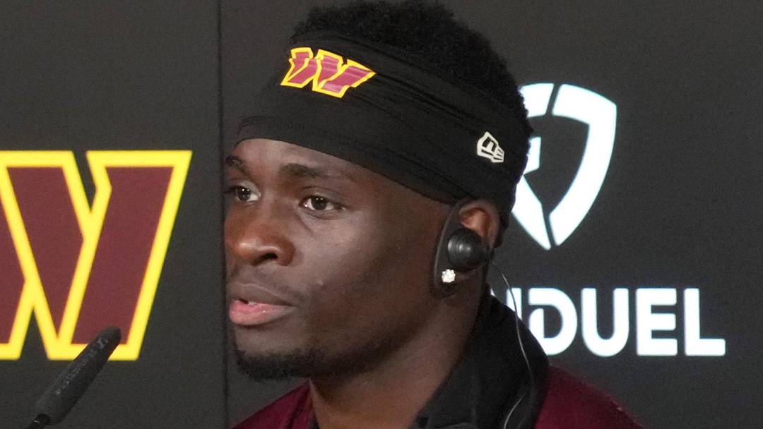 Washington Commanders cornerback Mike Sainristil 