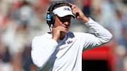 Mississippi Rebels head coach Lane Kiffin