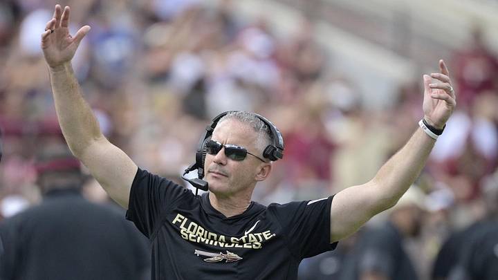 Florida State Seminoles head coach Mike Norvell