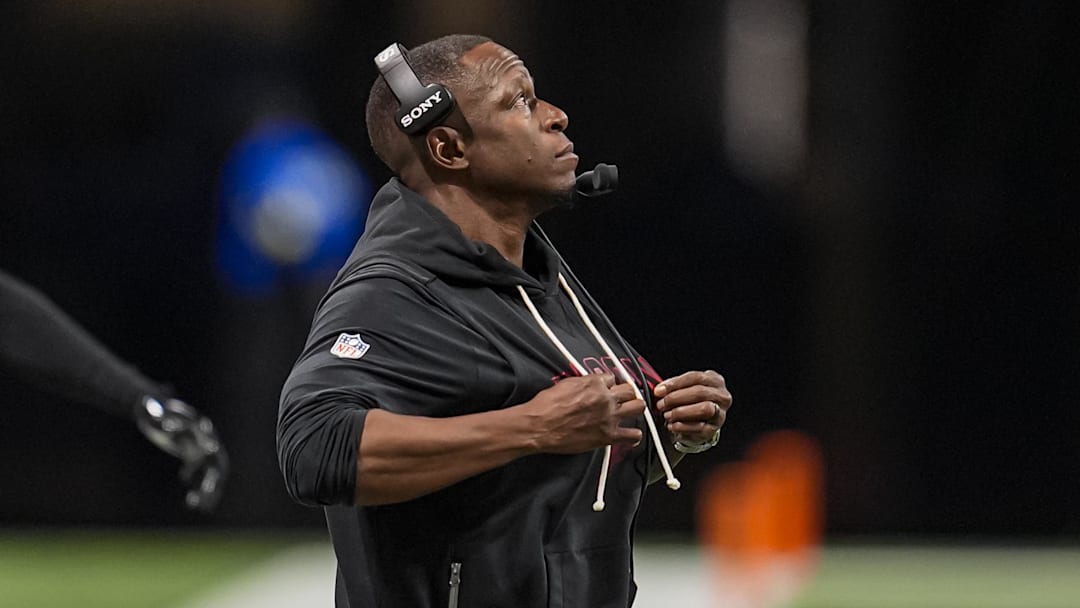 Atlanta Falcons head coach Raheem Morris is feeling the heat after another embarrassing performance against the Seattle Seahawks. Atlanta Falcons head coach Raheem Morris is feeling the heat after another embarrassing performance against the Seattle Seahawks.