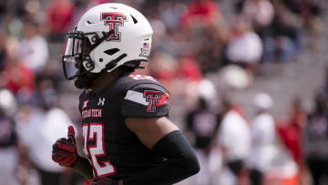 Texas Tech's defensive back Maurion Horn (22) jogs to the sideline during Spring Game, Saturday, April 22, 2023, at Lowrey Field at PlainsCapital Park.