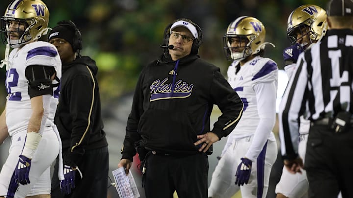 Washington Huskies' Jedd Fisch Reacts To Oregon Ducks Loss: Blame For 10  Sacks?