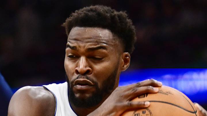 May 15, 2026; Cleveland, Ohio, USA; Detroit Pistons forward Paul Reed (7) drives to the basket against Cleveland Cavaliers center Thomas Bryant (3) during the second half in game six of the second round of the 2026 NBA Playoffs at Rocket Arena. Mandatory Credit: Ken Blaze-Imagn Images