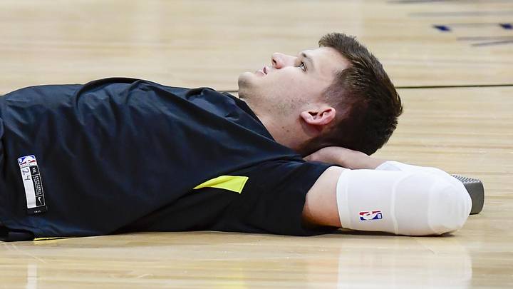 Nov 25, 2023; Salt Lake City, Utah, USA; Utah Jazz center Walker Kessler (24) warms up before a game against the New Orleans Pelicans at Delta Center. Mandatory Credit: Christopher Creveling-Imagn Images