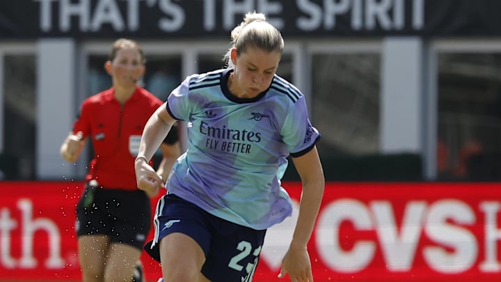 Arsenal FC forward Alessia Russo has been in fine form, with 10 goals in all competitions this season. Arsenal FC forward Alessia Russo has been in fine form, with 10 goals in all competitions this season.