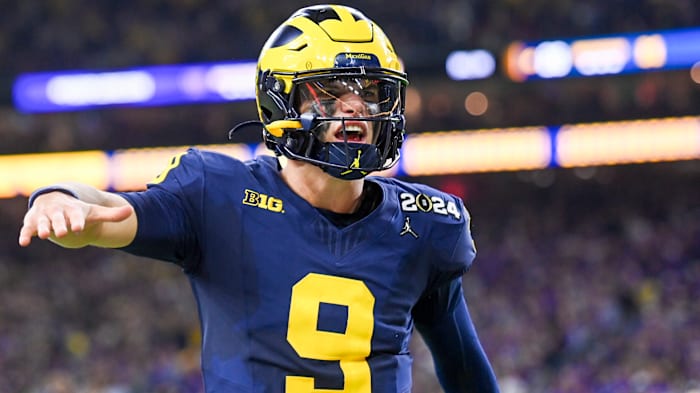 J.J McCarthy in the CFP National Championship Game