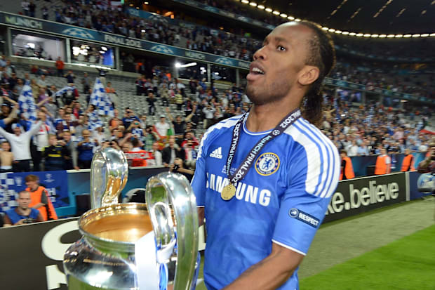 Didier Drogba became a Chelsea legend in 2012.