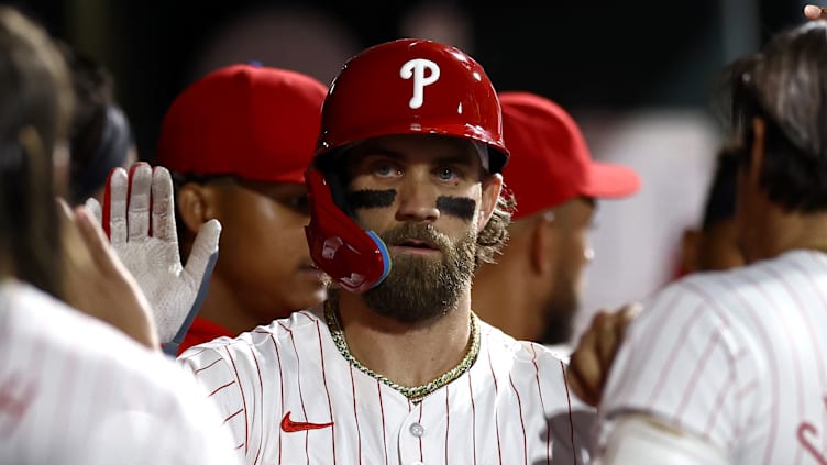 Bryce Harper and the Philadelphia Phillies play the St. Louis Cardinals in the series finale on Sunday Night Baseball