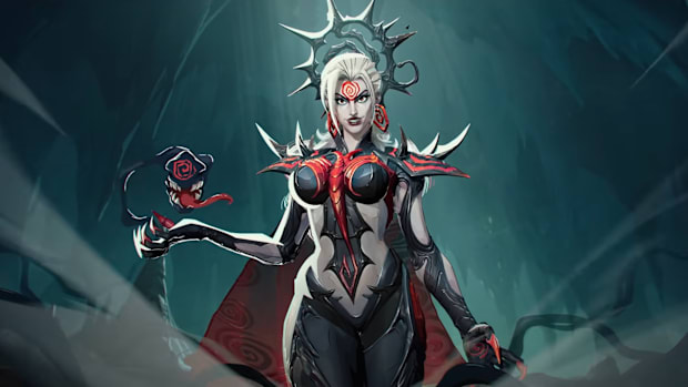 Symbiote Hela poses in Marvel Rivals Season 3 trailer