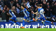 Kaoru Mitoma marcou nos acréscimos e garantiu a classificação do Brighton