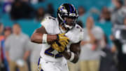 Baltimore Ravens running back Derrick Henry
