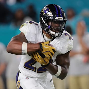 Baltimore Ravens running back Derrick Henry