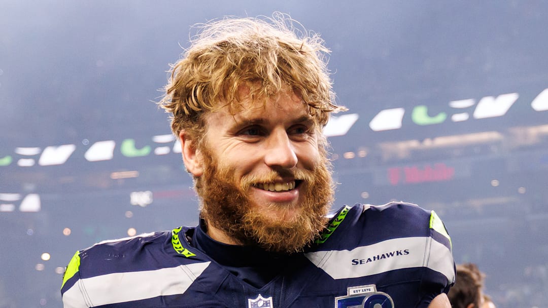 Seattle Seahawks wide receiver Cooper Kupp smiles