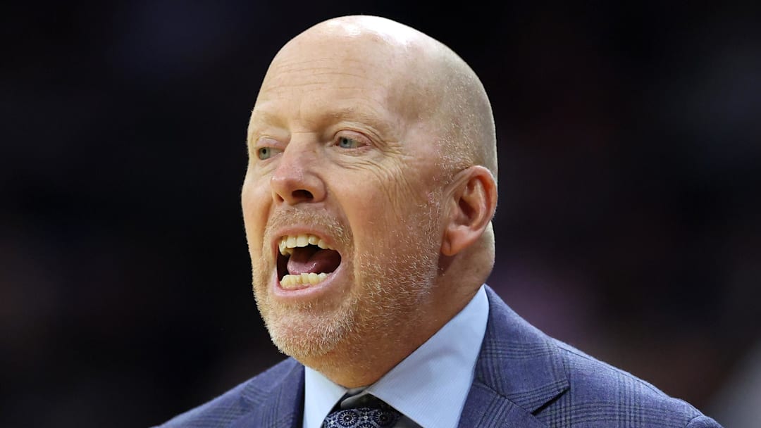 Mar 22, 2026; Philadelphia, PA, USA; UCLA Bruins head coach Mick Cronin reacts in the first half during a second round game of the men's 2026 NCAA Tournament at Xfinity Mobile Arena. Mandatory Credit: Bill Streicher-Imagn Images