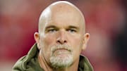 Washington Commanders head coach Dan Quinn prior to a game against the Kansas City Chiefs.