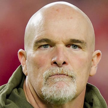 Washington Commanders head coach Dan Quinn prior to a game against the Kansas City Chiefs.