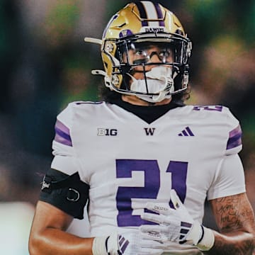Dyson McCutcheon is shown during the 2024 game at Oregon.