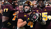 Arizona State Sun Devils running back Cam Skattebo (4).
