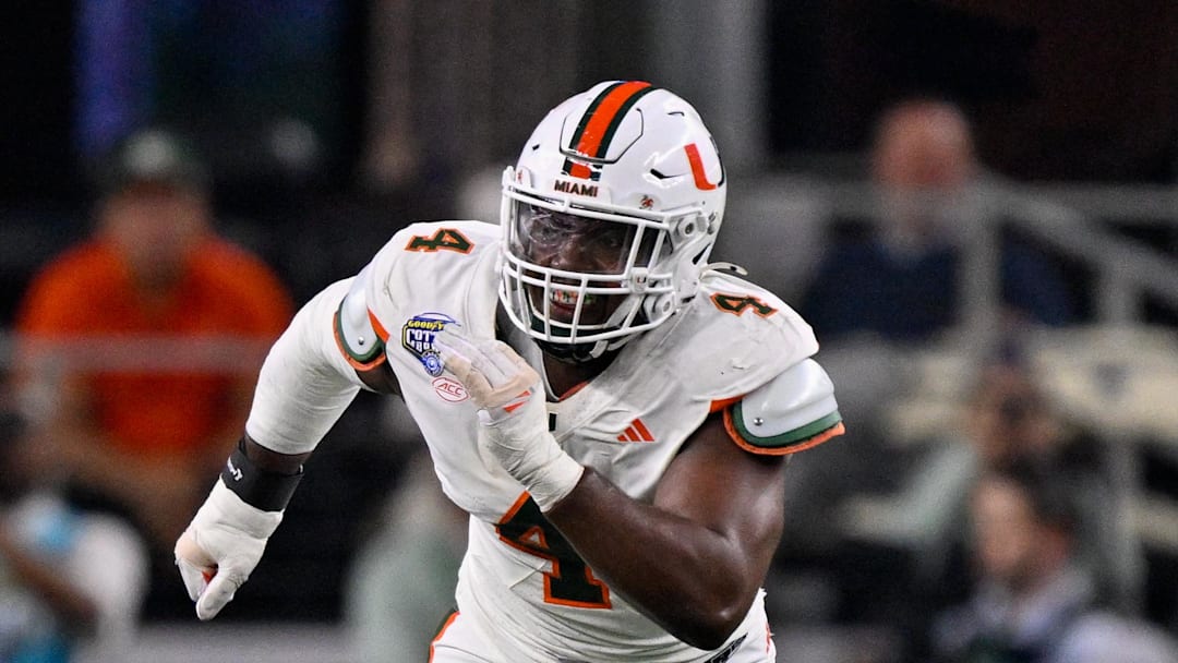 Miami Hurricanes defensive lineman Rueben Bain Jr. 