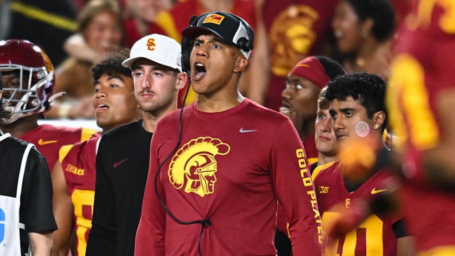 USC Trojans defensive coordinator D'Anton Lynn