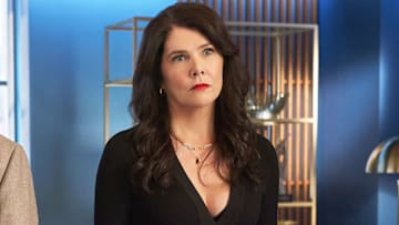 Nico Santos and Lauren Graham in The Z-Suite on Tubi