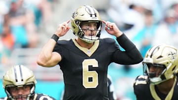 New Orleans Saints quarterback Tyler Shough