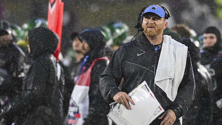 Dec 27, 2023; Annapolis, MD, USA; Tulane Green Wave head coach interim Slade Nagle walks down the sidelines during the third quarter against the Virginia Tech Hokies at Navy-Marine Corps Memorial Stadium. Mandatory Credit: Tommy Gilligan-Imagn Images Dec 27, 2023; Annapolis, MD, USA; Tulane Green Wave head coach interim Slade Nagle walks down the sidelines during the third quarter against the Virginia Tech Hokies at Navy-Marine Corps Memorial Stadium. Mandatory Credit: Tommy Gilligan-Imagn Images