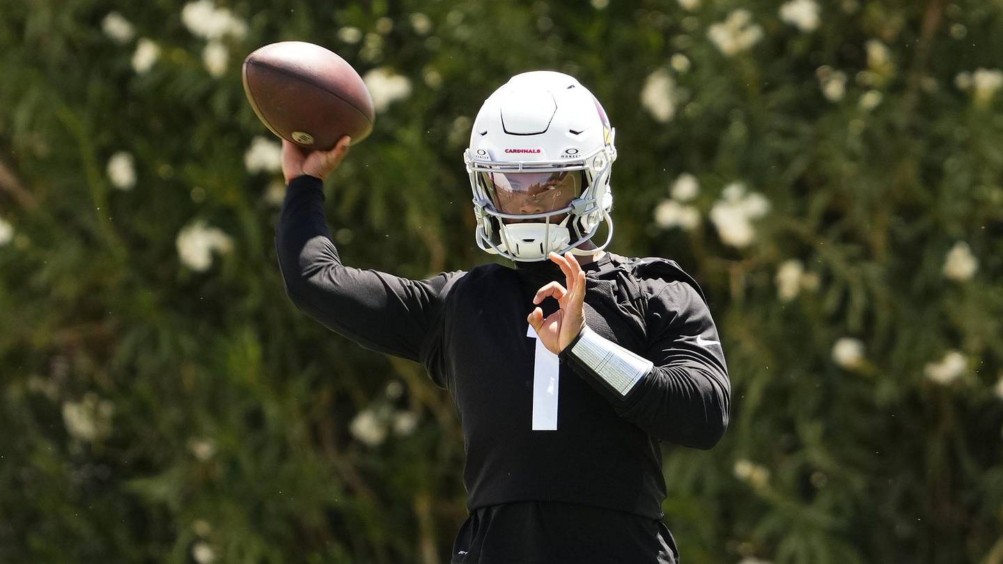 Kyler Murray throwing to Marvin Harrison Jr. at OTAs is already a thing of beauty - Vimarsana News