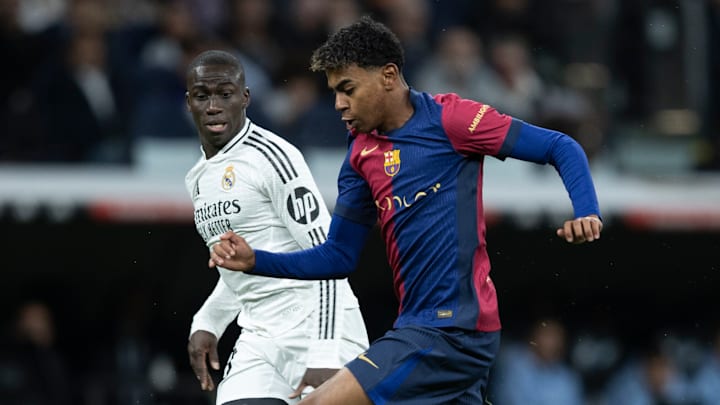 Lamine Yamal (right) will look to score in his third consecutive El Clásico. Lamine Yamal (right) will look to score in his third consecutive El Clásico.