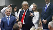 President Donald Trump attended the 2025 U.S. Open men’s final as a guest of Rolex.