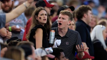 South Carolina football fans at the 2022 Gator Bowl