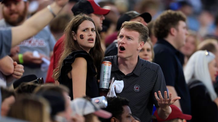 South Carolina football fans at the 2022 Gator Bowl