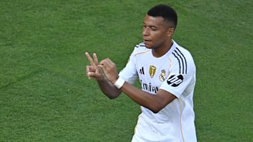 Kylian Mbappé beim Torjubel gegen Dortmund