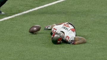 Tampa Bay Buccaneers receiver Mike Evans was injured against the Detroit Lions. 