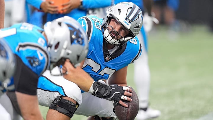Carolina Panthers center Austin Corbett.