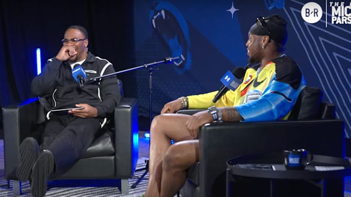 Micah Parsons and Derrick Henry recorded a podcast during Super Bowl week.