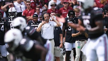 South Carolina football coach Shane Beamer against LSU
