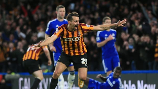 Bradford beat Chelsea in the FA Cup in 2015.