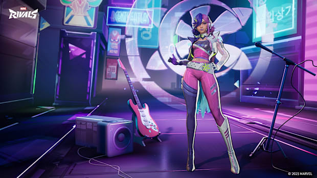 Luna Snow's Mirae 2099 skin in Marvel Rivals. 