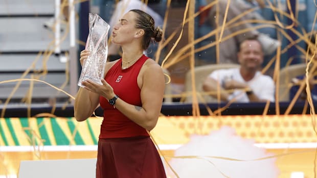 Sabalenka defeated Pegula to clinch the Miami Open trophy.