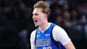 Dec 3, 2025; Dallas, Texas, USA; Dallas Mavericks forward Cooper Flagg (32) reacts against the Miami Heat  during the second half at American Airlines Center. Mandatory Credit: Kevin Jairaj-Imagn Images