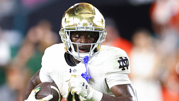 Notre Dame running back Jeremiyah Love 